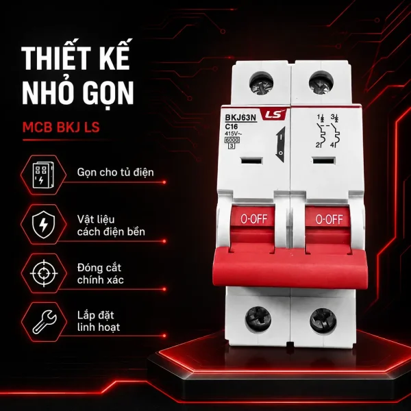 MCB BKJ LS cầu giao điện chính hãng chất lượng