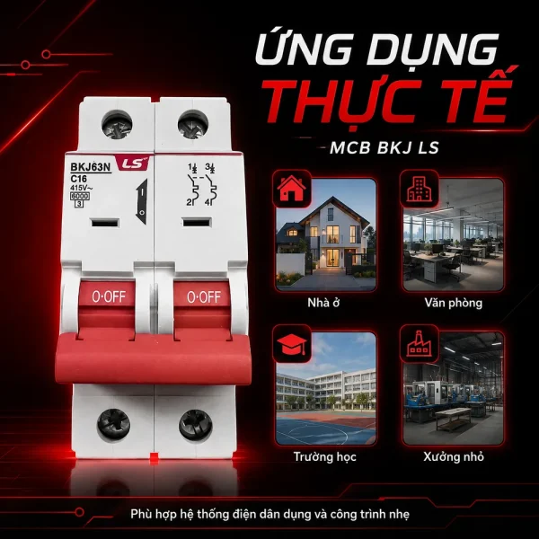 MCB BKJ LS cầu giao điện chính hãng chất lượng