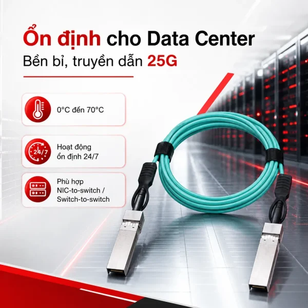 Module quang Cisco SFP28 SFP-25G-AOC4M 4 mét