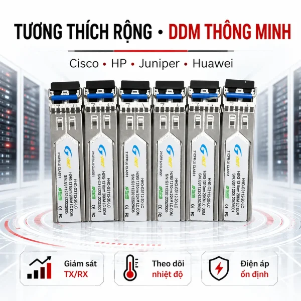 Module quang Gnet HHD-G3112-20-LC 2 sợi 1,25Gb