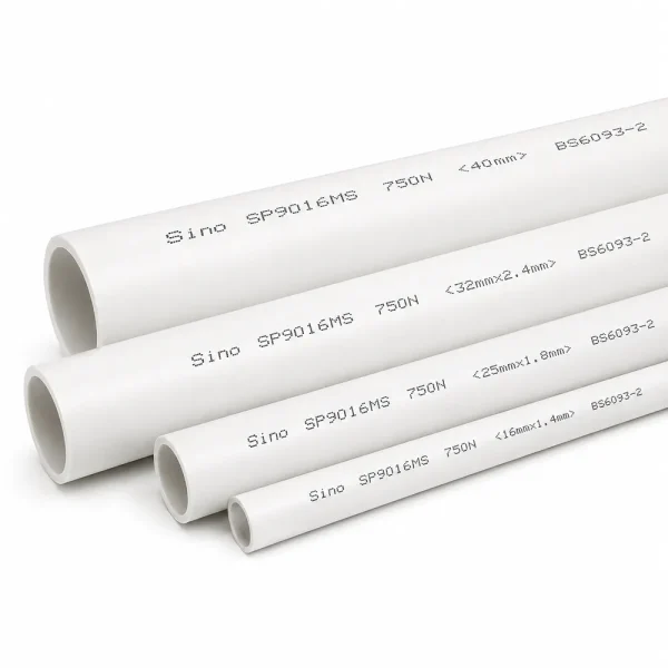 Ống nhựa cứng luồn dây điện Sino SP9016MS 750N 50 cây/bó