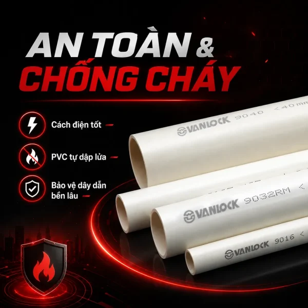 Ống nhựa cứng luồn dây điện Sino VL9025 320N 20 cây/bó