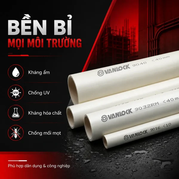 Ống nhựa cứng luồn dây điện Sino VL9032 320N 10 cây/bó
