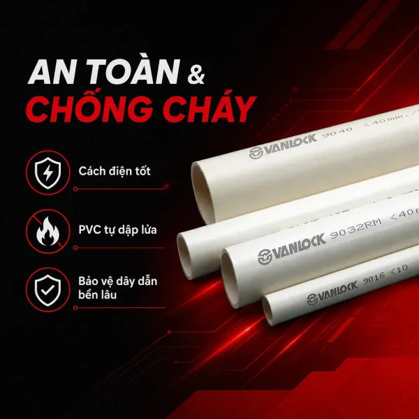 Ống nhựa cứng luồn dây điện Sino VL9032 320N 10 cây/bó