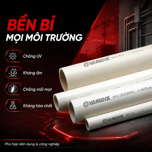 Ống nhựa cứng luồn dây điện Sino VL9040 320N