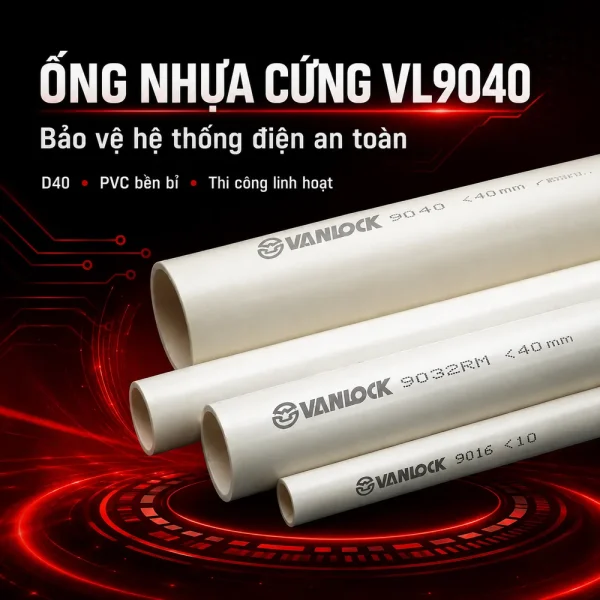 Ống nhựa cứng luồn dây điện Sino VL9040 320N