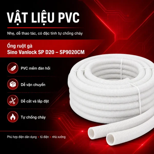 Ống ruột gà Sino Vanlock SP D20 – SP9020CM