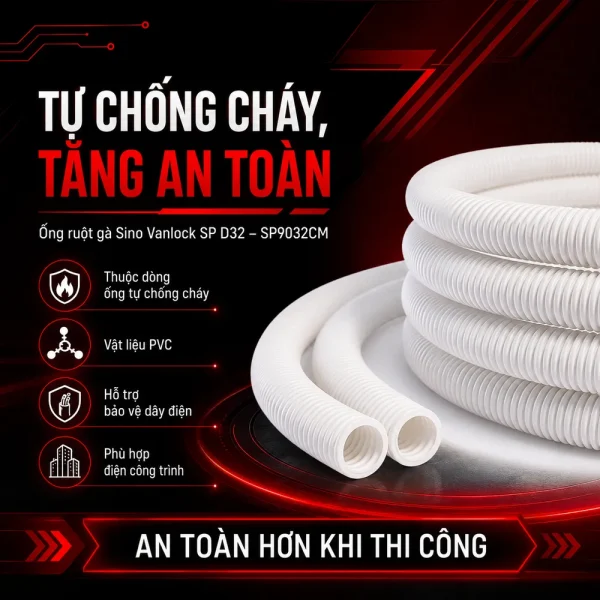 Ống ruột gà Sino Vanlock SP D32 – SP9032CM