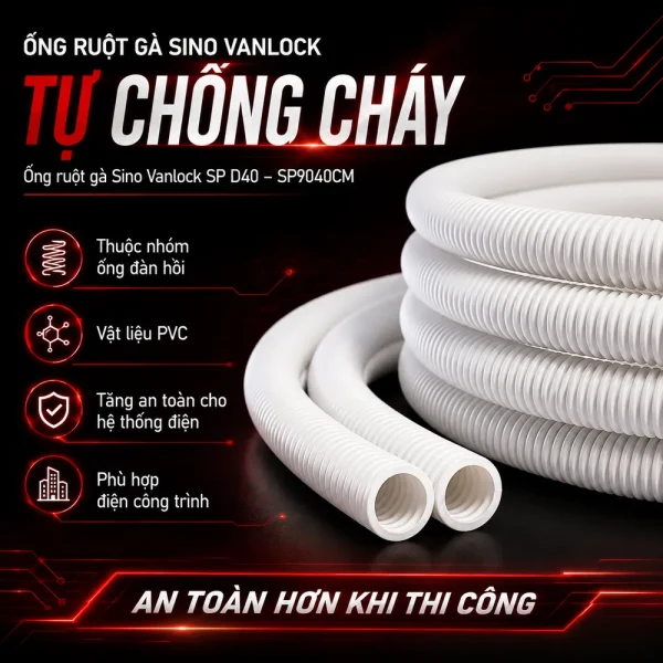 Ống ruột gà Sino Vanlock SP D40 – SP9040CM