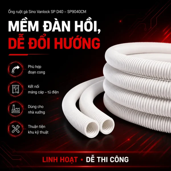 Ống ruột gà Sino Vanlock SP D40 – SP9040CM