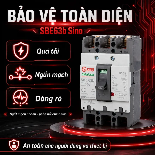 SBE63b sino cầu giao khối tự động an toàn chính hãng