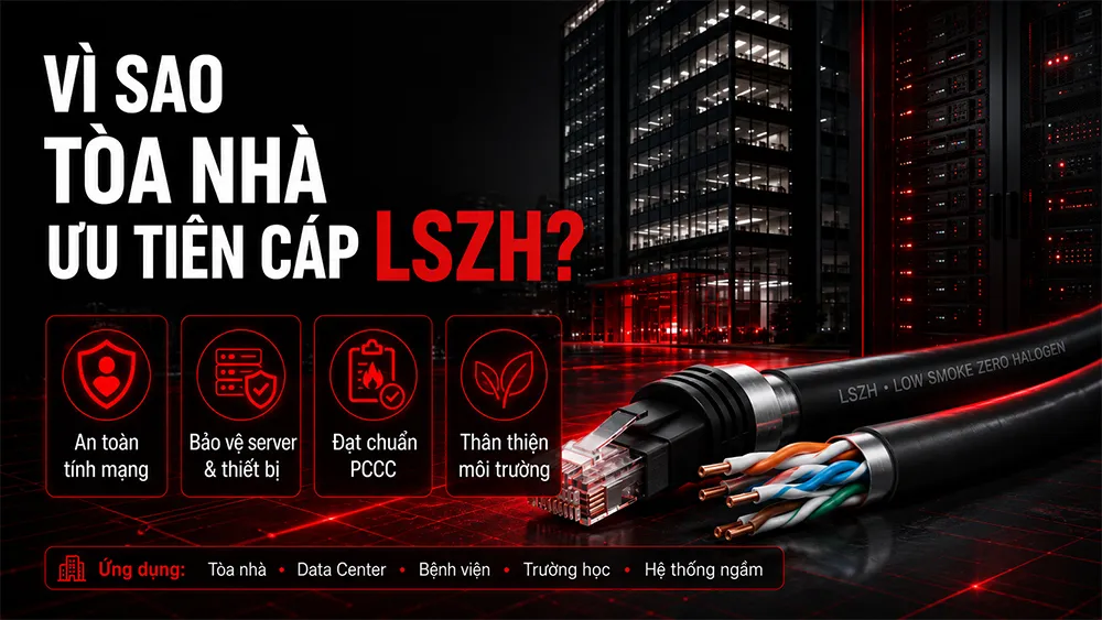 tại sao nên sử dụng cáp lszh trong tòa nhà