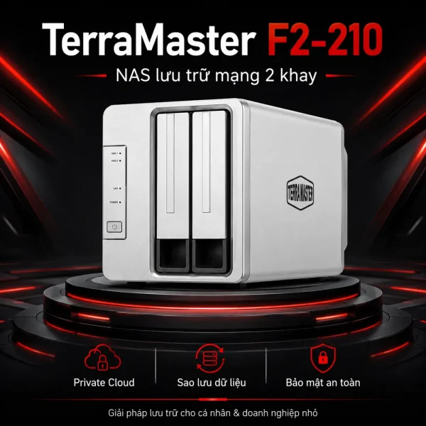 Thiết bị lưu trữ NAS TerraMaster F2-210