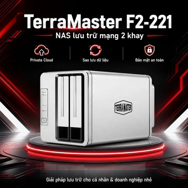 Thiết bị lưu trữ NAS TerraMaster F2-221(2GB)