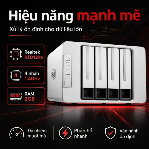 Thiết bị lưu trữ NAS TerraMaster F4-210 (2GB)