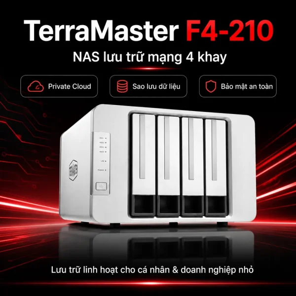 Thiết bị lưu trữ NAS TerraMaster F4-210 (2GB)
