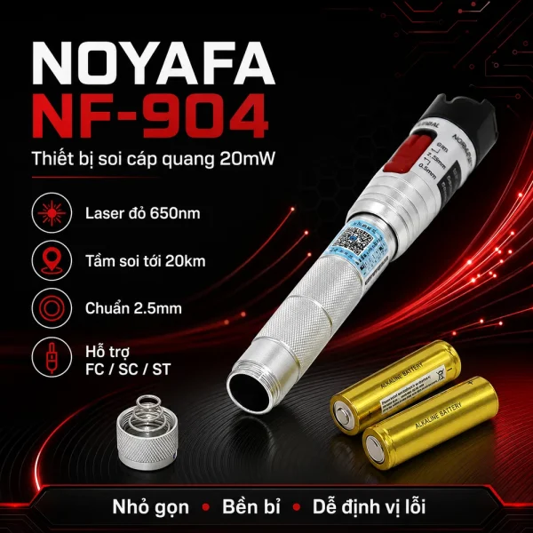 Thiết bị soi cáp quang NOYAFA NF-904 loại 10kw