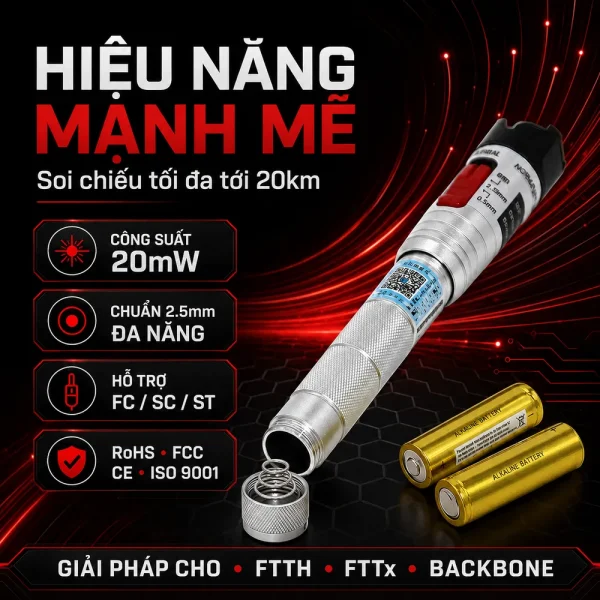 Thiết bị soi cáp quang NOYAFA NF-904 loại 10kw