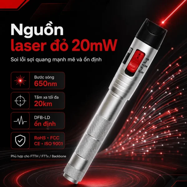 Thiết bị soi cáp quang NOYAFA NF-904 loại 20kw