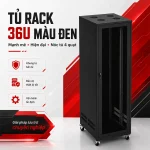 thiết kế tủ rack 36u màu đen