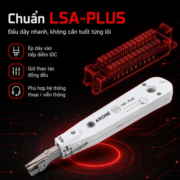 Tool nhấn thoại Krone LSA 64172505501
