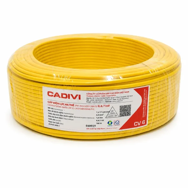 VCm cadivi dây điện đơn chính hãng
