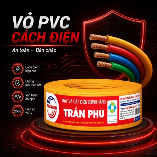 VCm – Dây đơn mềm trần phú chính hãng