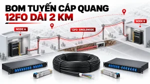 Bom vật tư tuyến cáp quang 12FO