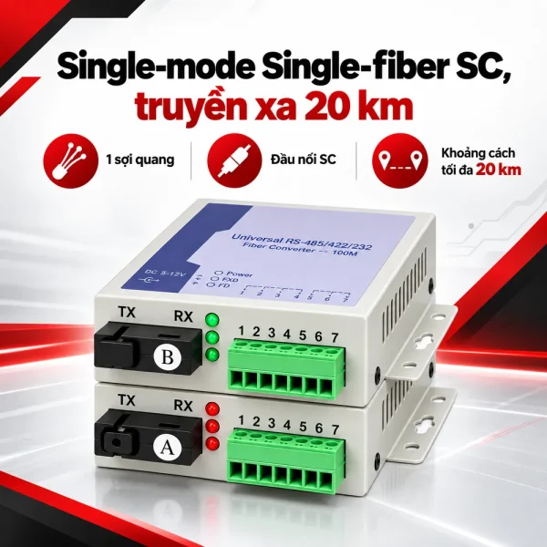 Bộ chuyển đổi HDTEC RS485-RS422-RS232 HDTEC-3IN1 DATA