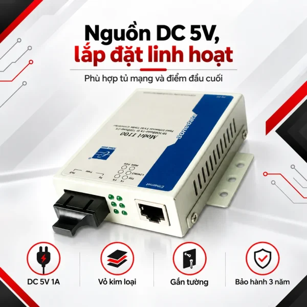 Bộ chuyển đổi quang điện 3Onedata Model 1100S/20