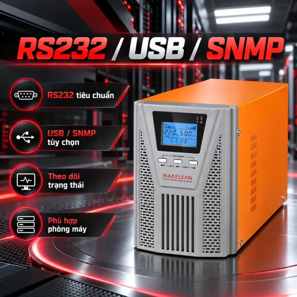 Bộ lưu điện UPS MAKELSAN 1KVA ONLINE