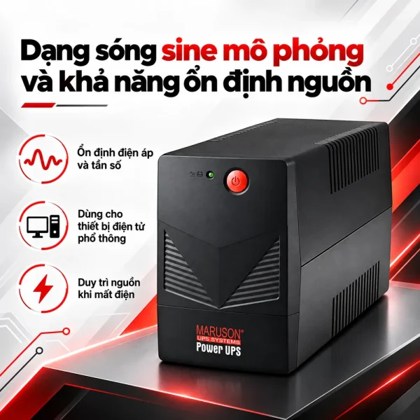 Bộ Lưu Điện UPS MARUSON POW-900AGMU 900VA/480W