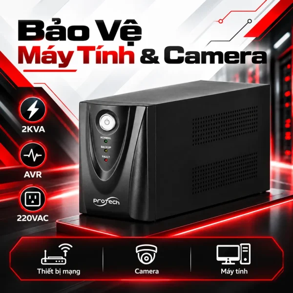 Bộ lưu điện UPS PROTECH 2KVA ONLINE