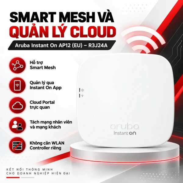 Bộ phát Wifi Aruba Instant On AP12 (EU) – R3J24A
