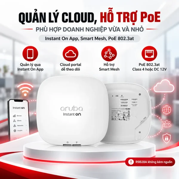 Bộ phát Wifi ARUBA Instant On AP25 Bundle – R9B28A