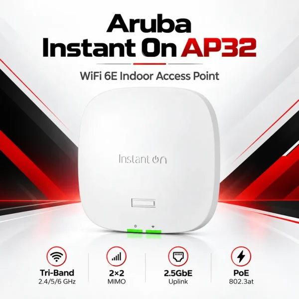 Bộ phát WiFi Aruba Instant On S1T23A AP32 (RW) WiFi 6E