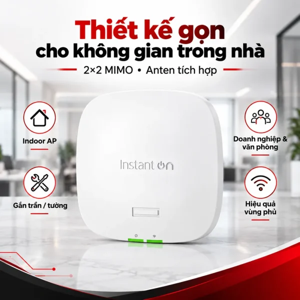 Bộ phát WiFi Aruba Instant On S1T23A AP32 (RW) WiFi 6E