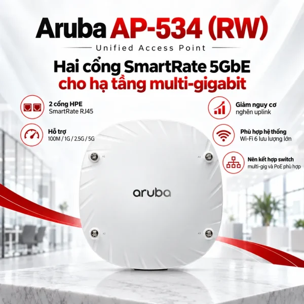Bộ phát wifi Aruba JZ331A AP-534 (RW) Unified AP
