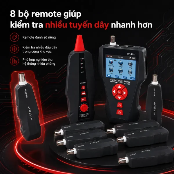 Bộ test dây, đo chiều dài, dò dây NOYAFA NF-8601W