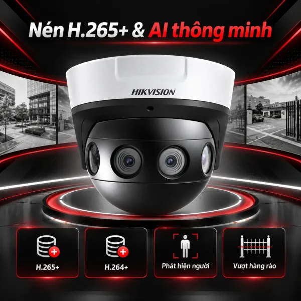 Camera Hikvision 16 MP Panovu DS-2CD6944G0-IHS(C)(2.8mm)
