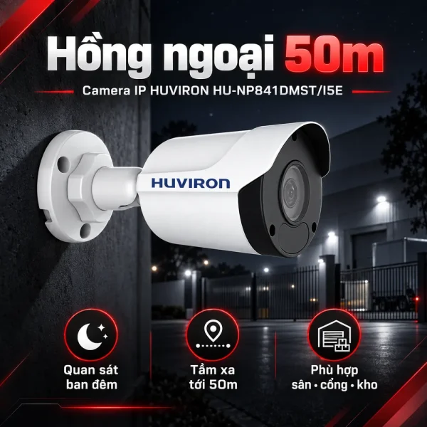 Camera hồng ngoại HUVIRON HU-NP841DMST/I5E 8MP