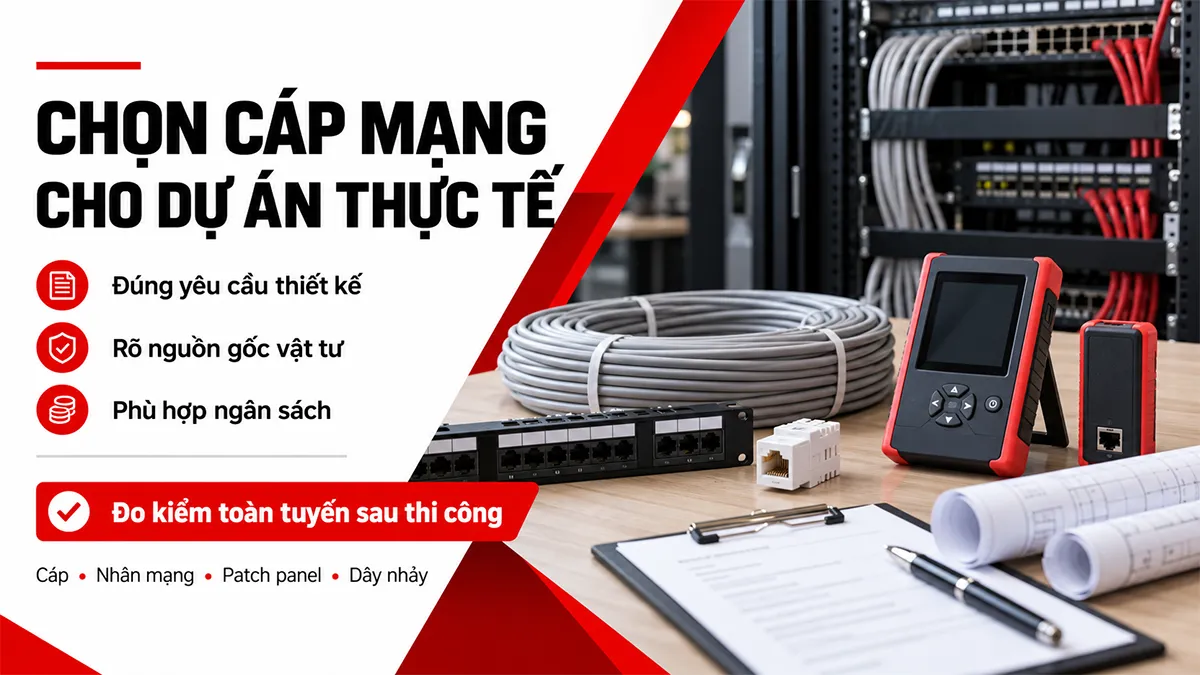 chọn cáp mạng cho dự án thực tế