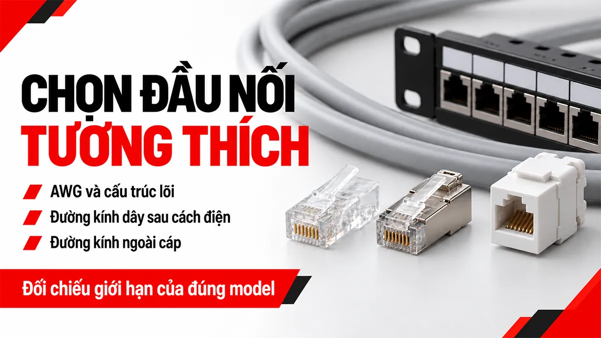 chọn đầu nối tương thích