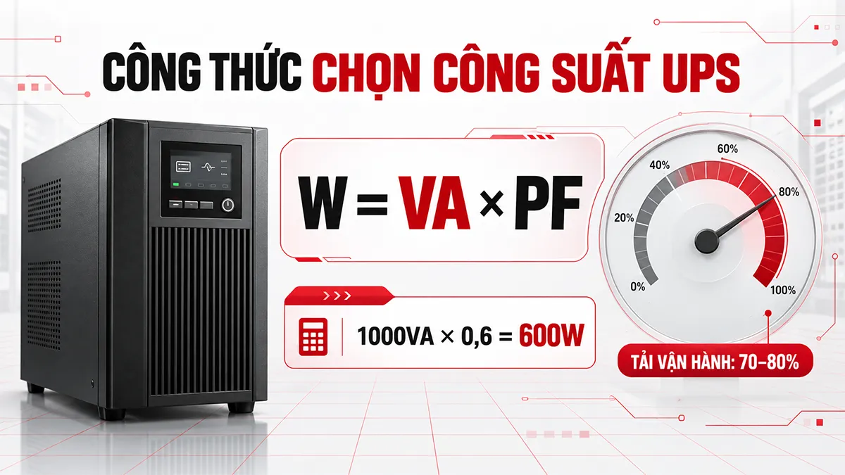 công thức chọn công suất ups