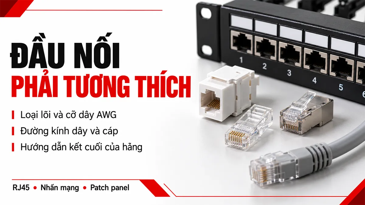 đầu nối phải tương thích