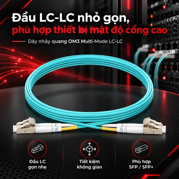 Dây nhảy quang OM3 Multi-Mode LC-LC