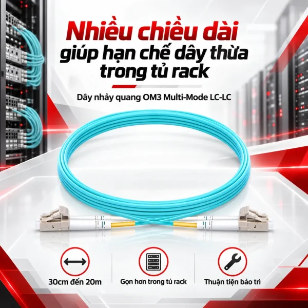 Dây nhảy quang OM3 Multi-Mode LC-LC