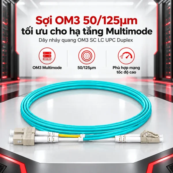 Dây nhảy quang OM3 Multi-Mode LC-SC