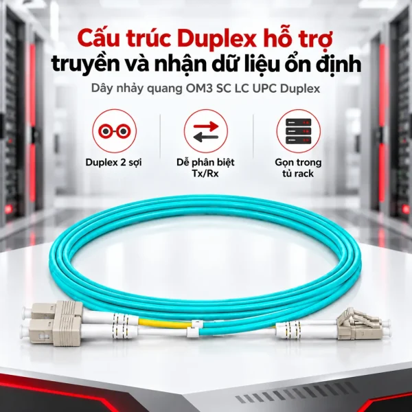 Dây nhảy quang OM3 Multi-Mode LC-SC