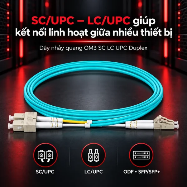Dây nhảy quang OM3 Multi-Mode LC-SC